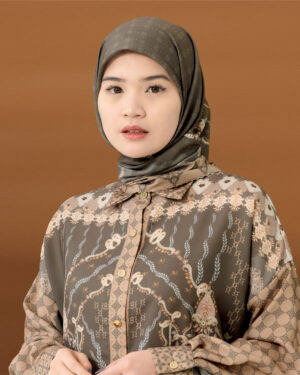 ZAZI - BINAR Scarf Hijab Segi Empat Motif Printing 115x115