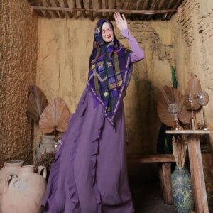 Zahwazee Purple Dress Set