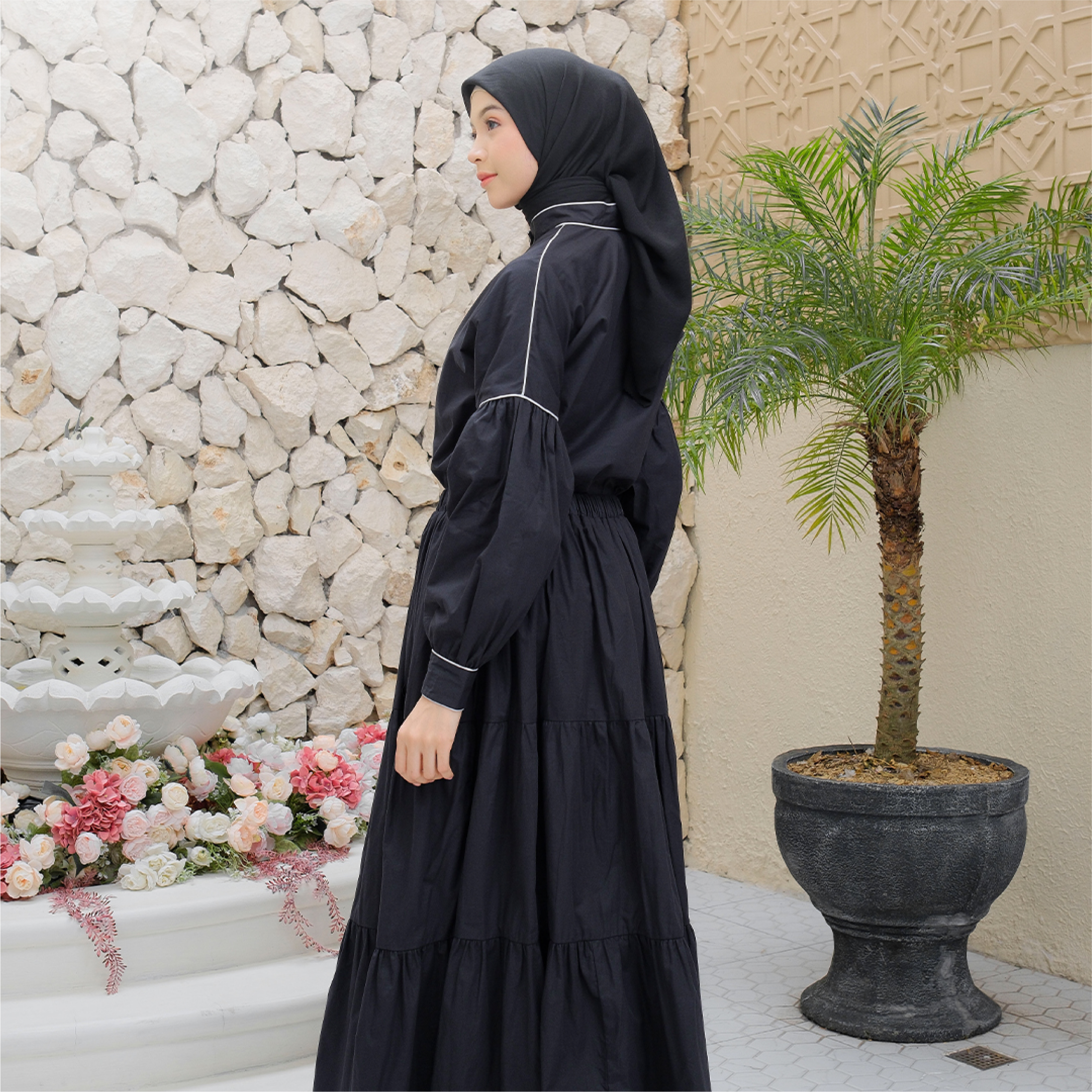 ZAZI - VANIA Blouse Black & White - Image 5