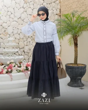 ZAZI - VANIA Blouse Black & White