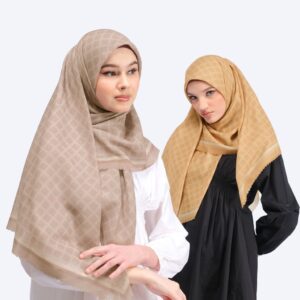 ODESA - Royale Series Hijab Scarf 115x115 cm | Voal Paris Premium, Nyaman & Elegan