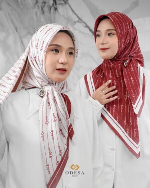 SCARF ODESA - Meraki Scarf Hijab Segi Empat 115x115 cm | Motif Elegan & Nyaman