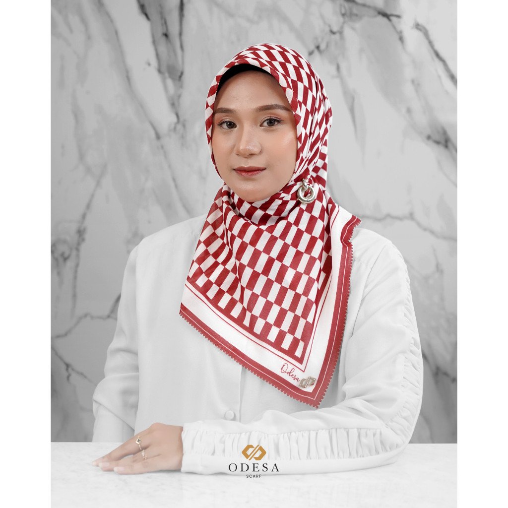 SCARF ODESA - Meraki Scarf Hijab Segi Empat 115x115 cm | Motif Elegan & Nyaman - Image 2